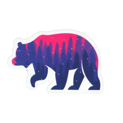 Sticker, Pride Bi Bear, Bi #252* Sticker, Pride Bi Bear, Bi #252*