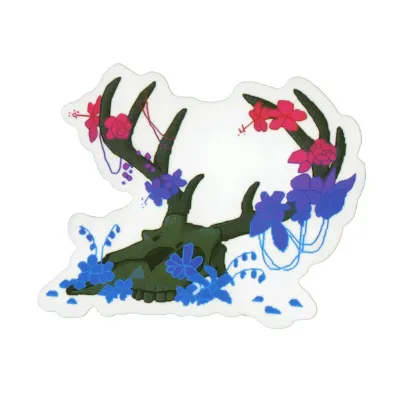 Sticker, Pride, Bi Deer Antlers, Bi #219*