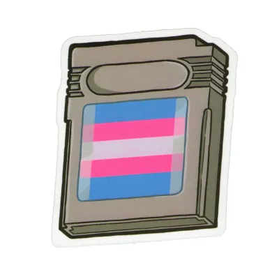 Sticker, Pride video game cartridge, video #204*