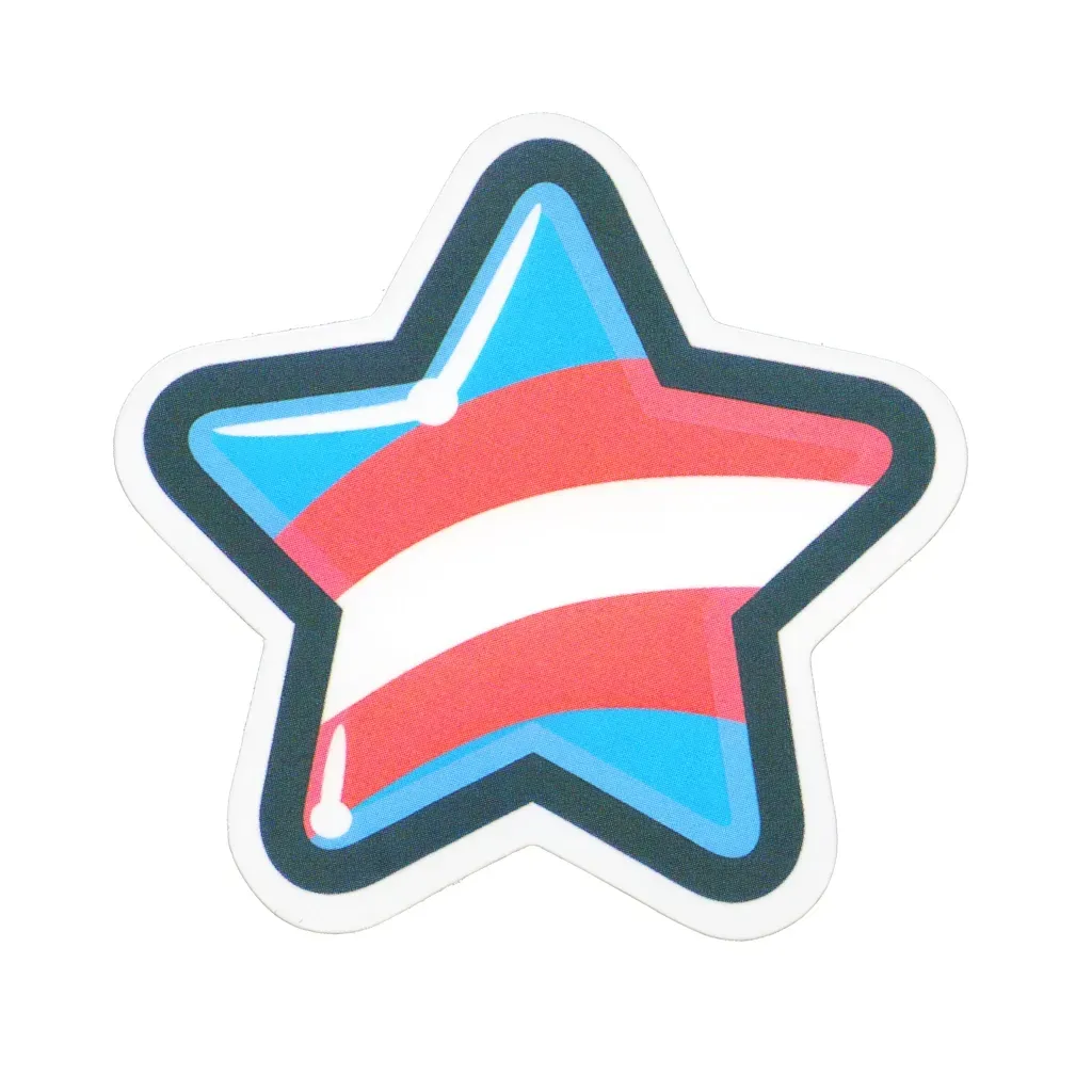 Sticker, Pride Trans Star, Trans #197*