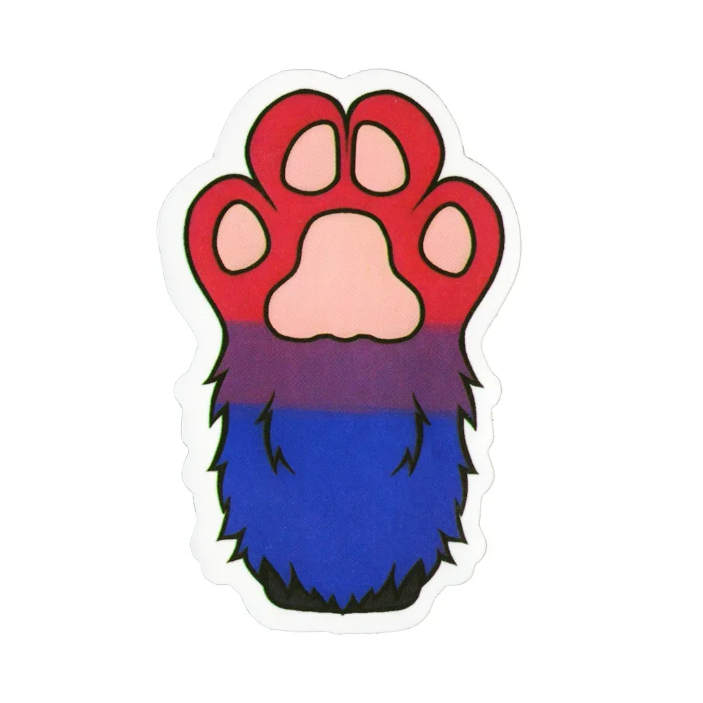 Sticker, Pride, Bi Paw, Bi #248*