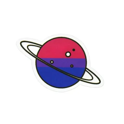Sticker, Pride, Bi Planet, Bi #256*