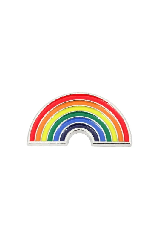 Pride Pin "Regenbogen" 30x17mm - Emaille, Weißblech, LGBTQ Pride Accessoire. Pride Shop Deutschland. Bild 1