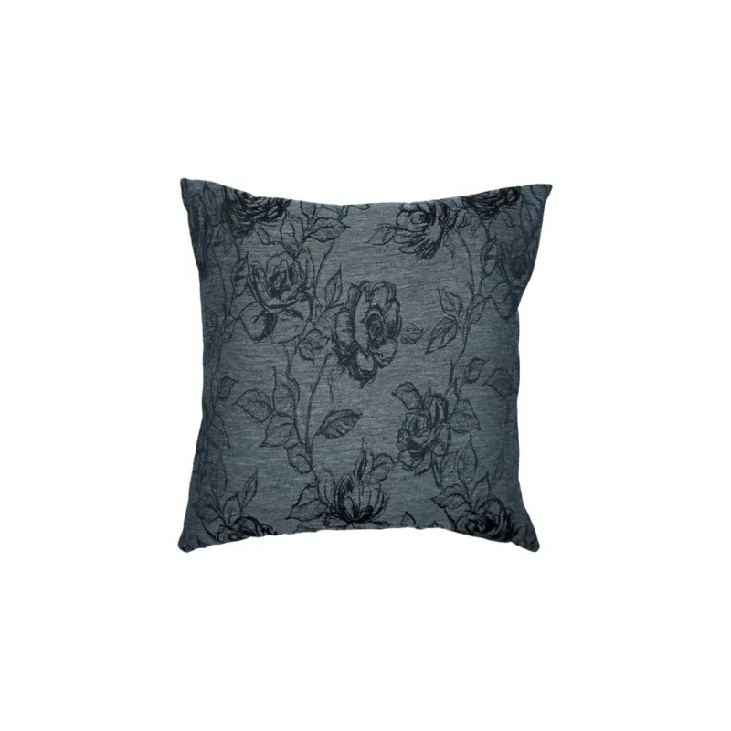 Kissen Black Roses Jarcquardstoff, 45x45cm - Handmade Kissen Black Roses Jarcquardstoff, 45x45cm - Handmade Bild 1