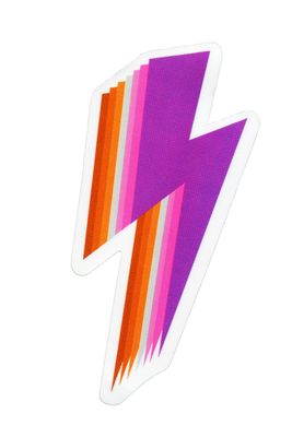Sticker, Pride Lesbian Lightning, Lesbian #24* Sticker, Pride Lesbian Lightning, Lesbian #24*