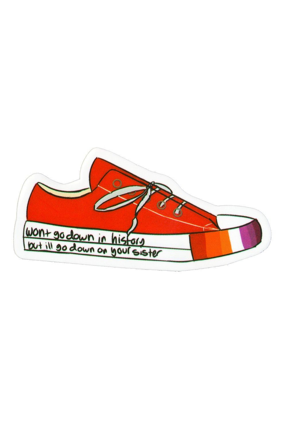Sticker, Pride Lesbian Chucks, Lesbian #27* Sticker, Pride Lesbian Chucks, Lesbian #27*