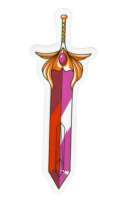 Sticker, Pride Lesbian Sword, Lesbian #30* Sticker, Pride Lesbian Sword, Lesbian #30*