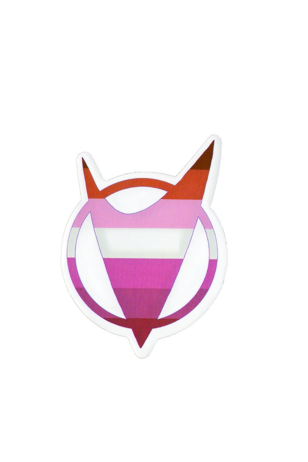 Sticker, Pride Lesbian V, Lesbian #32* Sticker, Pride Lesbian V, Lesbian #32*