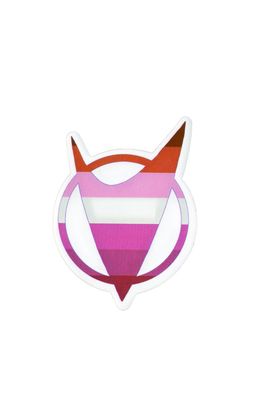 Sticker, Pride Lesbian V, Lesbian #32*
