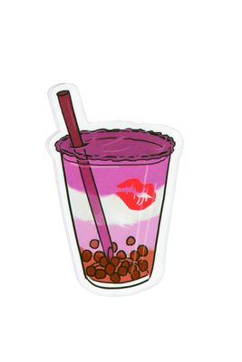 Sticker, Pride Lesbian Bubble Tea, Lesbian #33* Sticker, Pride Lesbian Bubble Tea, Lesbian #33*