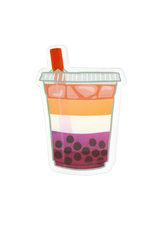 Sticker, Pride Lesbian Coffe to Go, Lesbian #34*