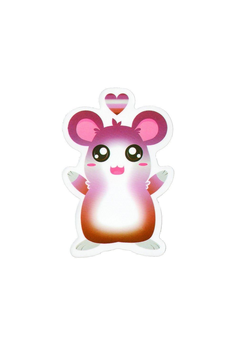 Sticker, Pride Lesbian Hamster, Lesbian #45* Sticker, Pride Lesbian Hamster, Lesbian #45*