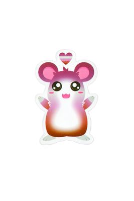Sticker, Pride Lesbian Hamster, Lesbian #45*