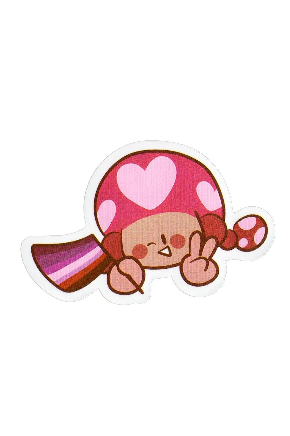 Sticker, Pride Lesbian Mushroom, Lesbian #47* Sticker, Pride Lesbian Mushroom, Lesbian #47*