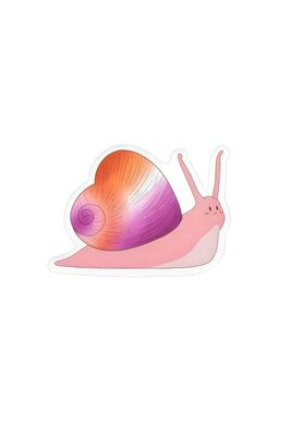 Sticker, Pride Lesbian Snail, Lesbian #48* Sticker, Pride Lesbian Snail, Lesbian #48*