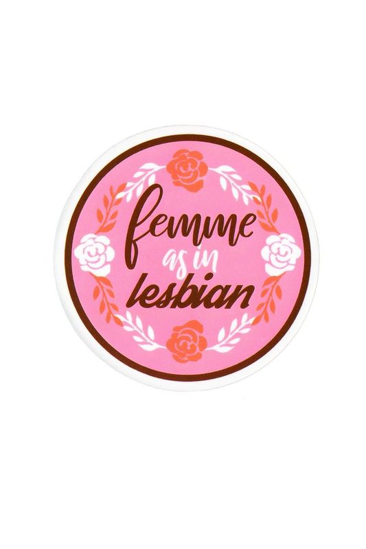 Sticker, Pride Lesbian Femme as in Lesbian, Lesbian #60*