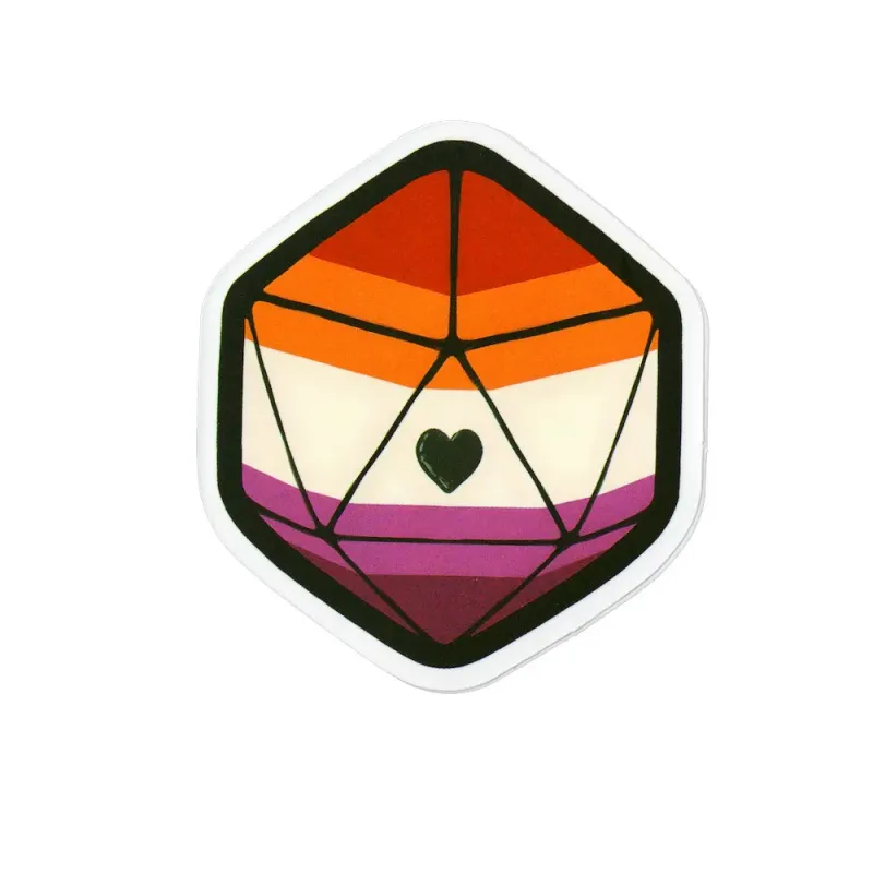 Sticker, Pride Lesbian Prism Crystal, Lesbian #62*