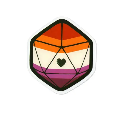 Sticker, Pride Lesbian Prism Crystal, Lesbian #62*