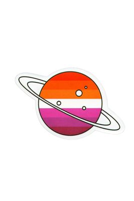 Sticker, Pride Lesbian Planet, Lesbian #75* Sticker, Pride Lesbian Planet, Lesbian #75*