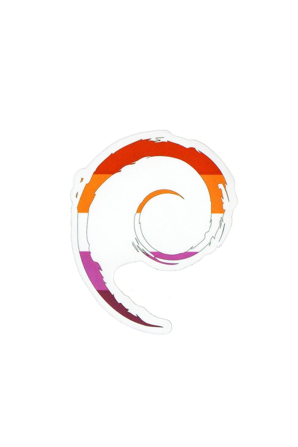Sticker, Pride Lesbian Spiral, Lesbian #78* Sticker, Pride Lesbian Spiral, Lesbian #78*