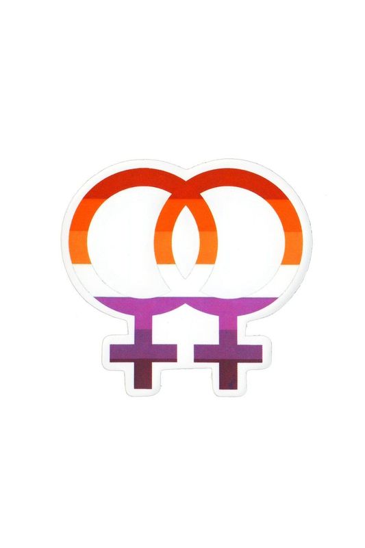 Sticker, Pride Lesbian Female Symbols, Lesbian #81*