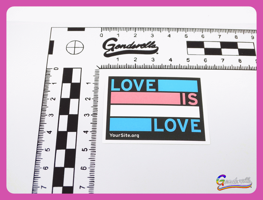 Sticker, Pride Trans Love is Love, Trans #157*
