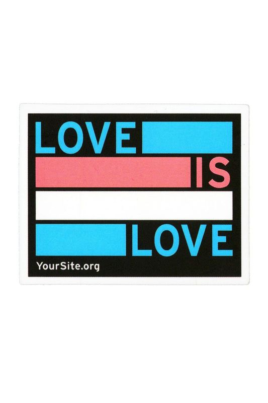 Sticker, Pride Trans Love is Love, Trans #157* Sticker, Pride Trans Love is Love, Trans #157*