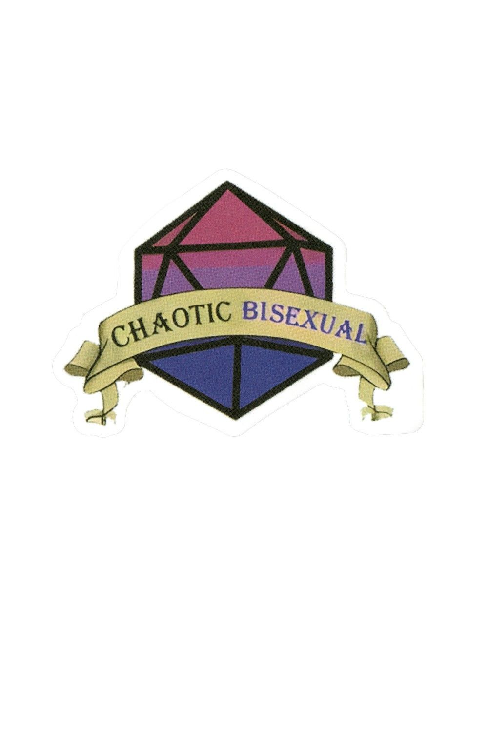 Sticker, Pride, Bi Chaotic Bisexual, Bi #234*