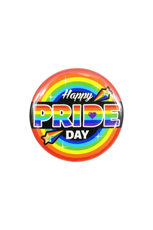 Button Button "Happy Pride Day" 40mm - Pride Anstecker