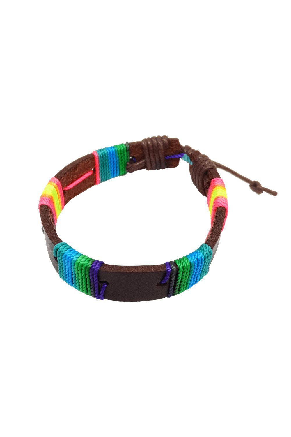 Armband Pride Armband Pride "Stylish Embrace" - Kunstvoll gewickeltes Armband - Pride Schmuck