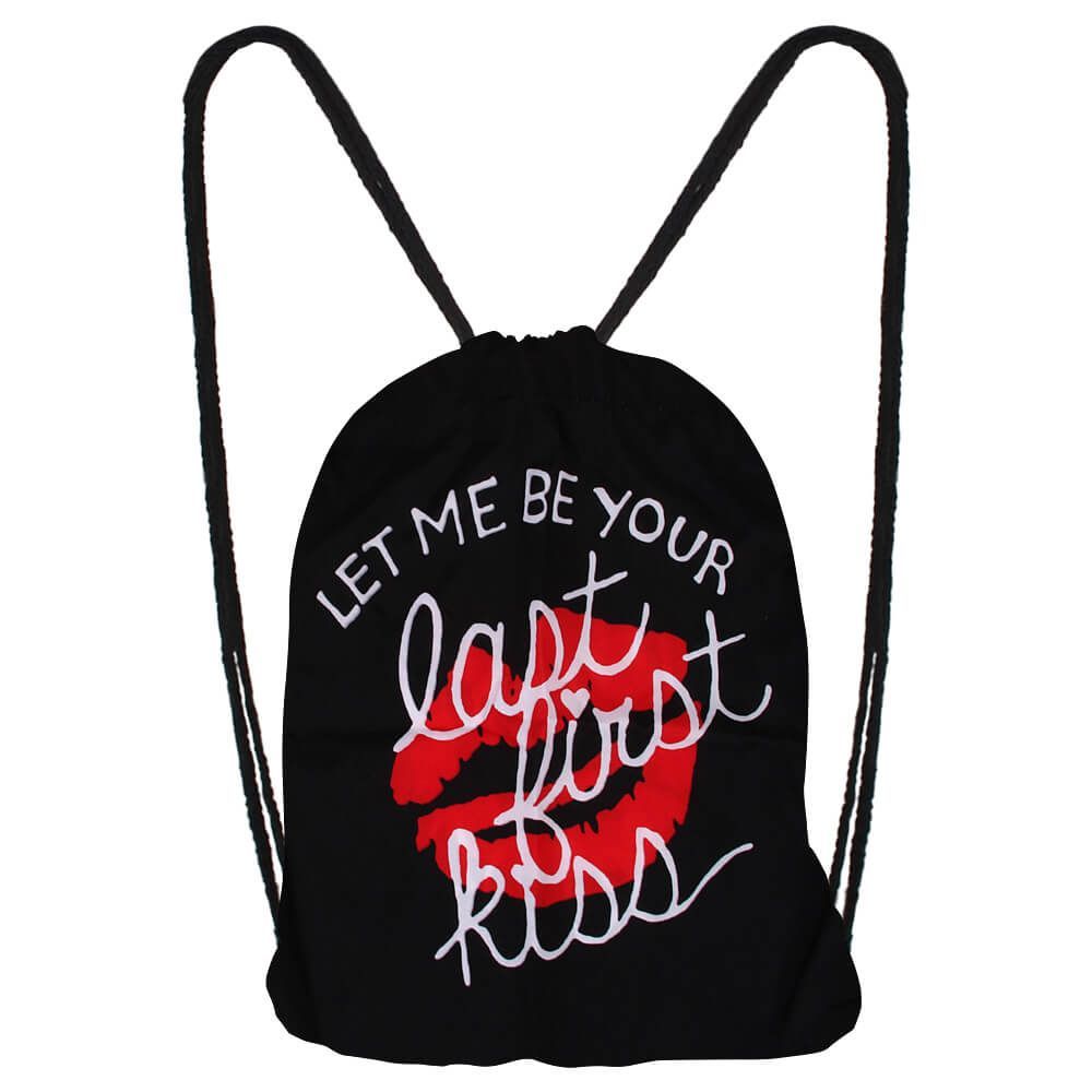 Let me be your Last First Kiss Gymbag - Schwarz Rot Weiß, Pride Tasche Let me be your Last First Kiss Gymbag - Schwarz Rot Weiß, Pride Tasche