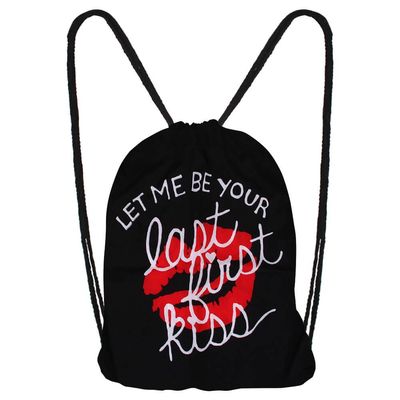 Let me be your Last First Kiss Gymbag - Schwarz Rot Weiß, Pride Tasche Let me be your Last First Kiss Gymbag - Schwarz Rot Weiß, Pride Tasche