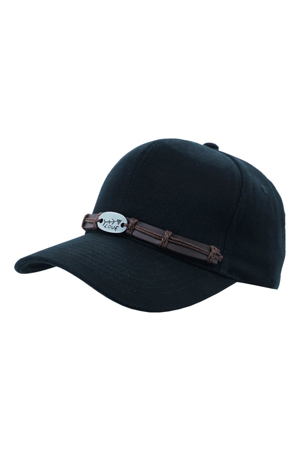 Cap, schwarz , Love Arrow Belt Applikation, Unisex - Pride Cap Cap, schwarz , Love Arrow Belt Applikation, Unisex - Pride Cap