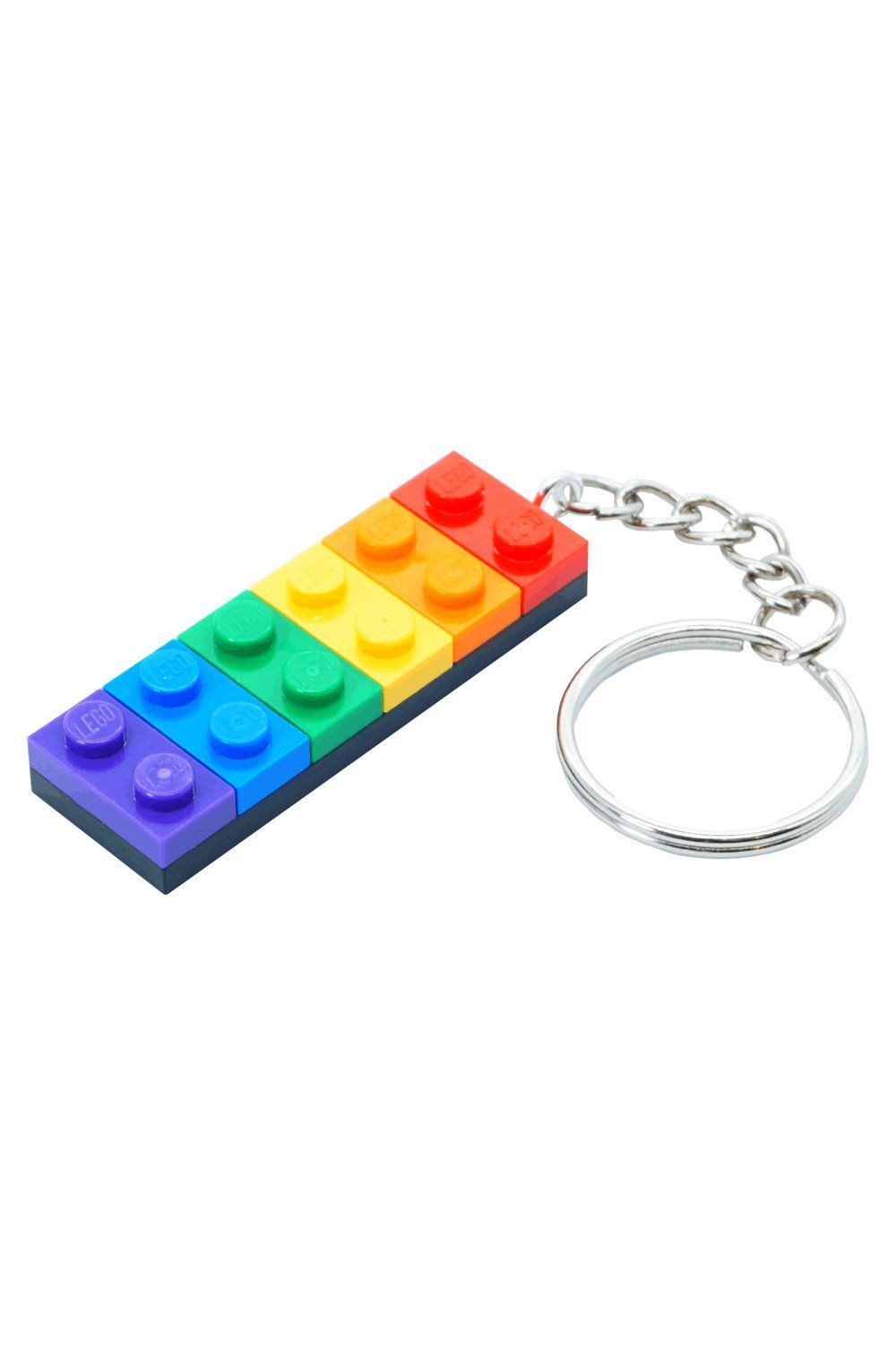 Schlüsselanhänger gefertigt aus LEGO® Steinen - Handmade Pride Rainbow - Regenbogenfarben Schlüsselanhänger gefertigt aus LEGO® Steinen - Handmade Pride Rainbow - Regenbogenfarben