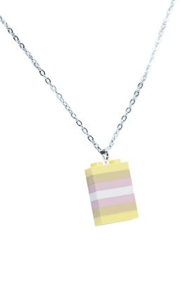Pangender Pride Halskette gefertigt aus LEGO® Steinen - Handmade