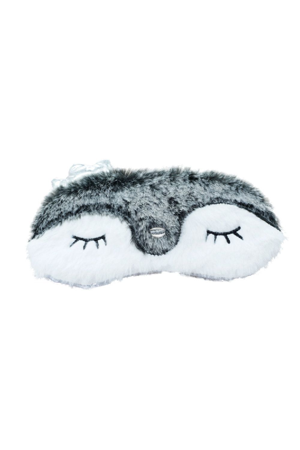 Prinzessin Faultier Schlafmaske, Grau-Weiß Flauschig - Relax Prinzessin Faultier Schlafmaske, Grau-Weiß Flauschig - Relax