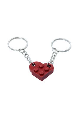 Schlüsselanhänger - Herz gefertigt aus LEGO® Steinen - Handmade - Dark Red - Pride Accessoire Schlüsselanhänger - Herz gefertigt aus LEGO® Steinen - Handmade - Dark Red - Pride Accessoire