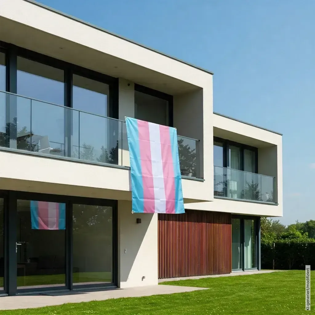 Transgender Flagge, Fahne, Transgender Pride Flag - (90x150cm) - Pride Flagge Genderella Trans Shop