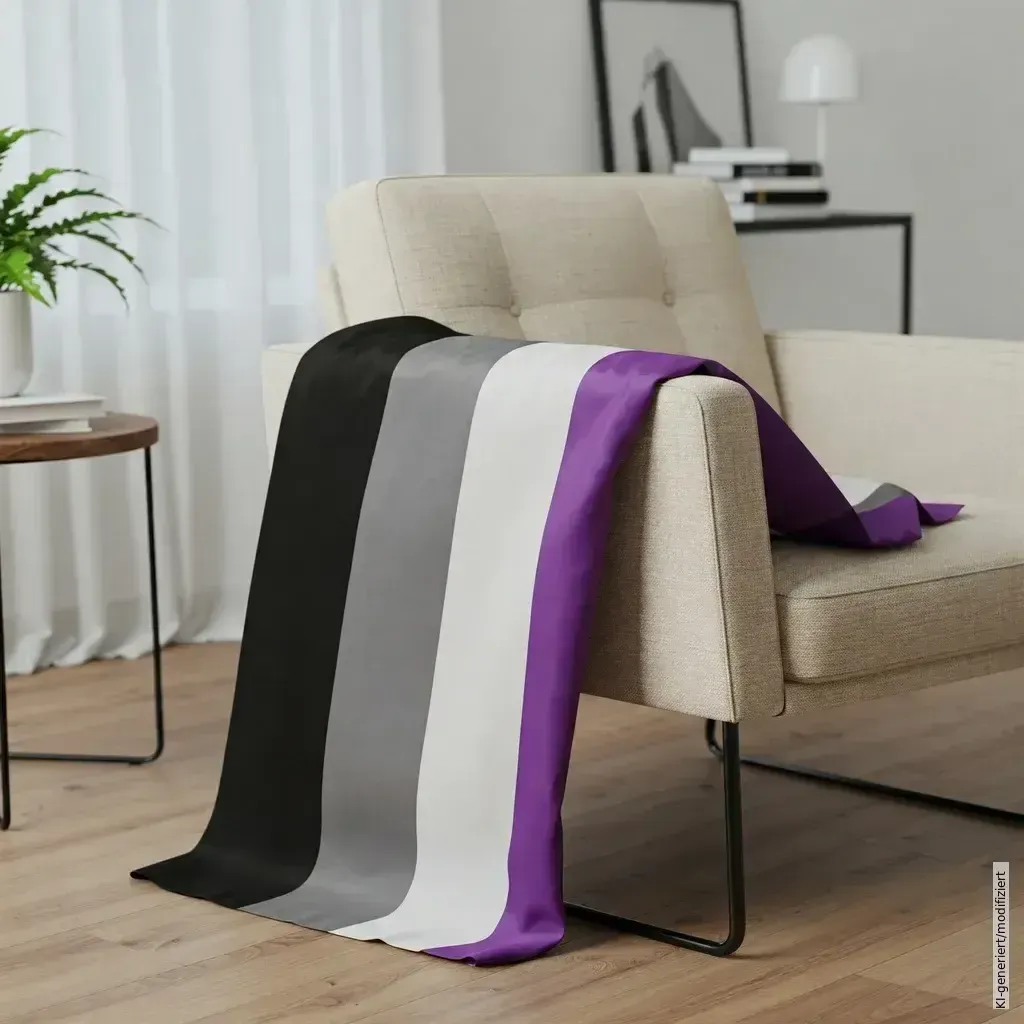 Asexuell Flagge, Fahne, Asexual Flag (90x150cm) Pride Flagge Queer Shop