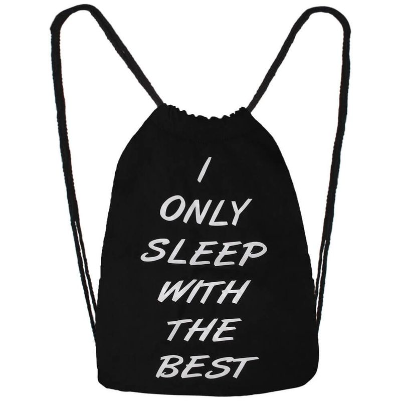 Gymbag Gymbag "I only sleep with the best" schwarz weiß - Pride Tasche