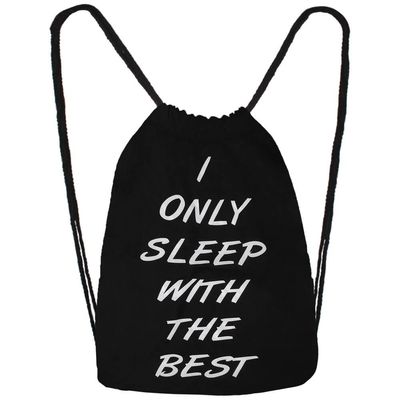 Gymbag Gymbag "I only sleep with the best" schwarz weiß - Pride Tasche