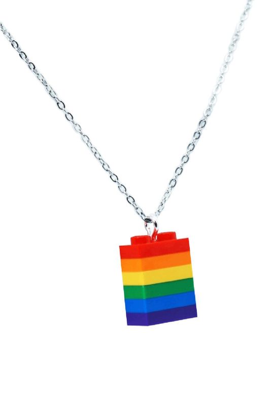 Rainbow Pride Halskette gefertigt aus LEGO® Steinen - Handmade Rainbow Pride Halskette gefertigt aus LEGO® Steinen - Handmade