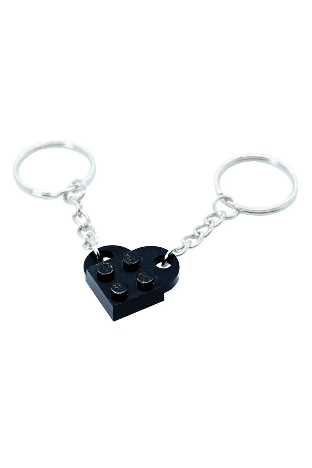 Schlüsselanhänger - Herz gefertigt aus LEGO® Steinen - Handmade - Black - Pride Accessoire Schlüsselanhänger - Herz gefertigt aus LEGO® Steinen - Handmade - Black - Pride Accessoire