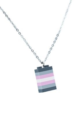 Demigirl Pride Halskette gefertigt aus LEGO® Steinen - Handmade Demigirl Pride Halskette gefertigt aus LEGO® Steinen - Handmade