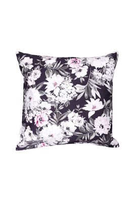 Nostalgisch Floral Kissen, Baumwolle Bunt auf Schwarz - 45x45cm Nostalgisch Floral Kissen, Baumwolle Bunt auf Schwarz - 45x45cm