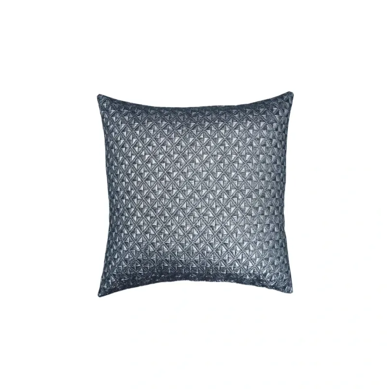 Kissen Rauten in Metallic Silber Brokatstoff, 45x45cm - Handmade Kissen Rauten in Metallic Silber Brokatstoff, 45x45cm - Handmade Bild 1