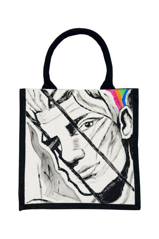 Design Tasche Rainbow Guy - Handbemalt Design Tasche Rainbow Guy - Handbemalt