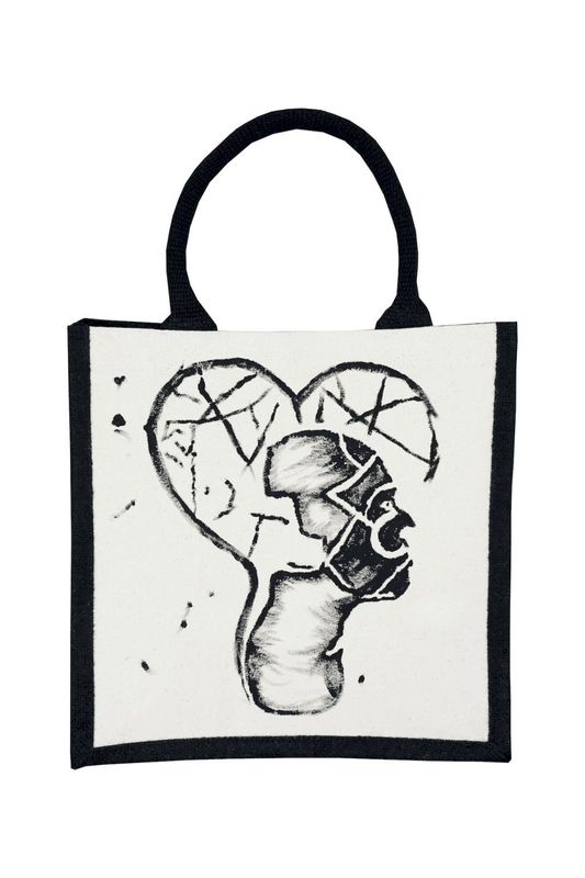 Design Tasche Lonely Heartbreak - Handbemalt Design Tasche Lonely Heartbreak - Handbemalt