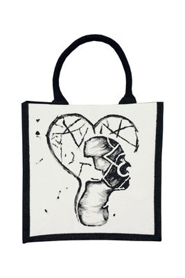 Design Tasche Lonely Heartbreak - Handbemalt