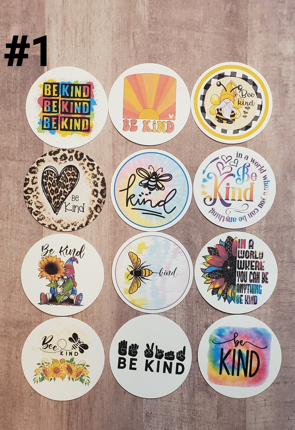 Be Kind Freshy Cardstock Rounds